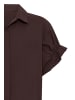 ICHI Kurzarm-Bluse IHSAMI Loose fit in Chicory Coffee
