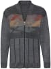 Sieh an! Strickjacke in grau-meliert