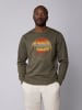 wat? Apparel Sweatshirt Sunset Berge & Tannen in Khaki