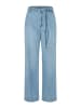 More & More fließende, leichte Jeans in middle blue denim