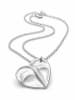 collezione alessandro Lange Kette " Cuore " in altsilber