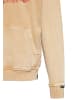 King Kerosin King Kerosin Acid washed Hoodie Road Runners in beige