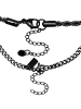 Steel_Art Schmuckset Herren mit Armband und Halskette Theo schwarz farben in schwarz