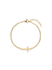 s.Oliver Armband mit Kreuz Detail in gold