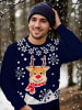United Labels Winterpullover - Rentiere in blau