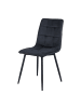 en.casa Esszimmerstuhl Lexnitz 2er Set in Schwarz (H)89cm (B)44cm (T)45cm