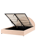 Beliani 3-tlg Doppelbett CHADENET in Rosa