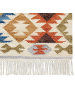 Beliani Kelim VOSKETAP in Bunt/Orange/Braun - (W) 200 x (H) 1 x (L) 300 cm