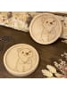 Mr. & Mrs. Panda Holz Untersetzer Quokka Happy ohne Spruch in Transparent