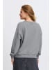 PULZ Jeans PZTABITA Logo Sweatshirt loose fit in Medium Grey Melange