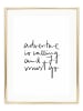 Tales by Jen Poster / Kunstdruck "Adventure is calling and I must go" I Ohne Rahmen