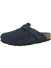 Birkenstock Clogs Boston Veloursleder normal in dunkelblau