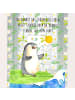 Mr. & Mrs. Panda Windlicht Pinguin Surfer mit Spruch in Transparent