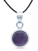 mantraroma 925er Silber - Kettenanhänger (L) 14 x (B) 26 mm mit Amethyst