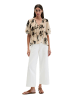 Marc O'Polo Print-Bluse loose in Light Brown