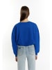 myMo Sweatshirt Cropped in Royalblau