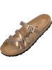 Palado Pantoletten Cruisi Premium Leather in Bronze Metallic