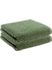 REDBEST Frottier, Jacquard Duschtuch 2er-Pack Palmdale in grün