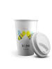 Mr. & Mrs. Panda Tumbler Biene Liebe mit Spruch in Weiß