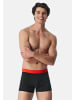 Schiesser Retro Short / Pant 95/5 Cotton in Schwarz / orange / beige