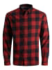 Jack & Jones Hemd Slim Fit JJEGINGHAM in Rot