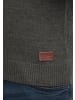 BLEND Strickpullover BHLasse 20703348ME Strickpulli mit aufgestickten Ellenbogenpatches in Grau
