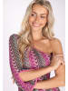 IZIA Damen Kleid in Pink Mehrfarbig