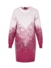 faina Damen Kleid in Wollweiss Fuchsia