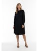 Usha Damen Midikleid in Schwarz