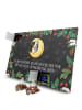 Mr. & Mrs. Panda Advents-Teekalender Pinguin Mond mit Spruch in Kreidetafel