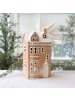 Chic Antique Chamonix Lichthaus 8 aus Keramik für Teelicht in beige