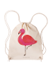 Mr. & Mrs. Panda gym tasche Flamingo Classic ohne Spruch in Creme