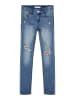 name it Mädchen Jeans mit Pailletten Medium Blue Denim 104