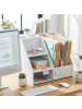 relaxdays Schreibtisch Organizer in Weiß - (B)33,5 x (H)28 x (T)26,5 cm