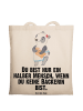 Mr. & Mrs. Panda Einkaufstasche Bäckerin Herz mit Spruch in Creme