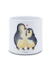 Mr. & Mrs. Panda XL Blumentopf Pinguin umarmen ohne Spruch in Weiß