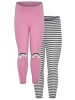 Kidsworld Leggings in altrosa/ringel