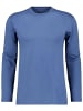 Ragman Langarm-T-Shirt in blau