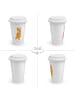 Mr. & Mrs. Panda To Go Becher Fuchs Lord ohne Spruch in Weiß