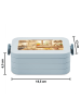Mr. & Mrs. Panda Brotdose Hase Pommes Design ohne Spruch in Blau Pastell
