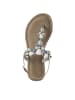 Tamaris Zehenstegsandalen in Silber