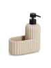 Zeller Spülbecken-Organizer, Spülmittelspender 380 ml in Beige, 8 x 19 x 17 cm