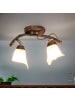 Licht-Erlebnisse Deckenlampe (B)31 x (L)31 x (H)18 cm in Shabby Braun Antik WeißShabby Braun Antik Weiß