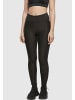 Urban Classics Urban Classics Damen Ladies High Waist Honeycomb Leggings in black