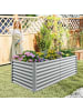 COSTWAY Hochbeet Metall in Grau