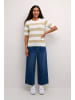 Kaffe Strickpullover KAlizza Regular fit in Chalk/Feather Grey Bold Stripe