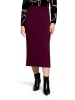 Betty Barclay Strickrock mit Seitenschlitzen in Dark Aubergine