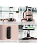 tectake Hartschalenkoffer-Set Cleo mit Sicherheits-Zahlenschloss, roségold