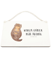 Mr. & Mrs. Panda Deko Schild Otter Muschel mit Spruch in Weiß