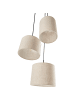 Beliani Pendelleuchten PARGUAZA in Beige - (W) 42 x (H) 125 x (L) 42 cm